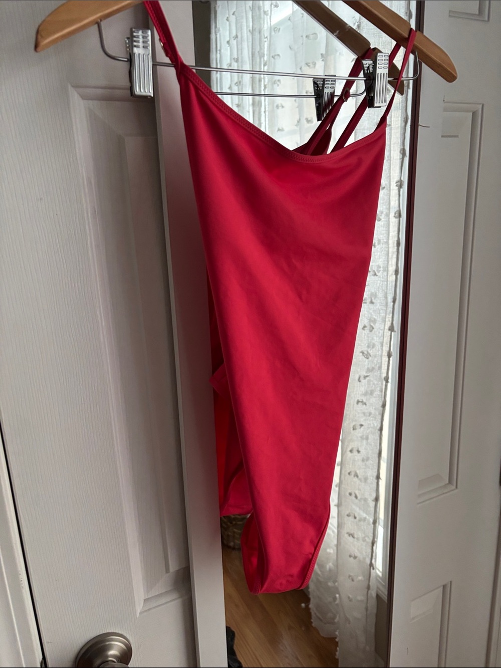 Victoria's Secret Red/Coral Cheeky One-Piece Swimsuit